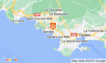 Map Bandol Apartment 8604