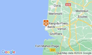 Map Berck-Plage Self-catering property 123245