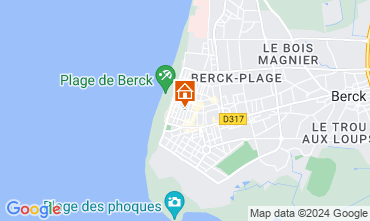 Map Berck-Plage Self-catering property 123245