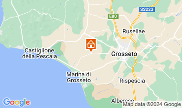 Map Grosseto Self-catering property 17537