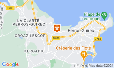 Map Perros-Guirec Apartment 114865