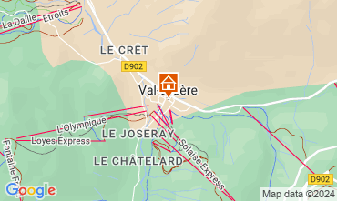 Map Val d'Isre Apartment 66362