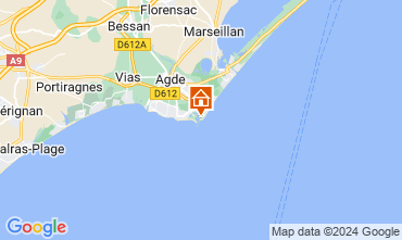 Map Cap d'Agde Apartment 42499