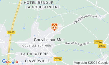 Map Gouville sur Mer Self-catering property 97855