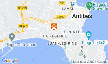 Map Juan les Pins Apartment 115721