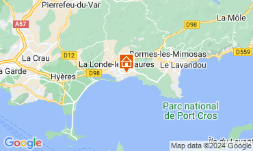 Map La Londe-les-Maures Apartment 68566