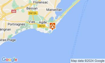 Map Cap d'Agde Apartment 20368
