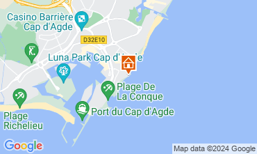 Map Cap d'Agde Apartment 20368