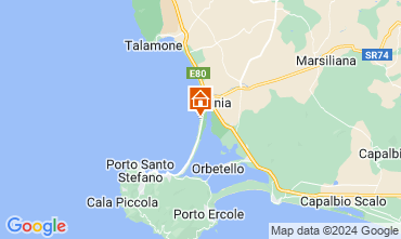 Map Orbetello Villa 118931