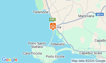 Map Orbetello Villa 118931