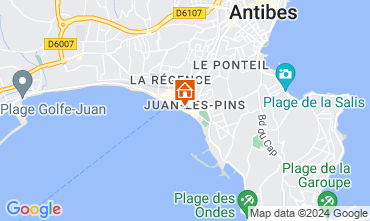 Map Juan les Pins Apartment 65540