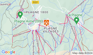 Map La Plagne Studio 57332