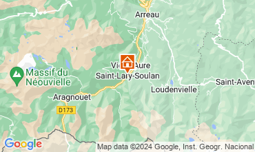 Map Saint Lary Soulan Apartment 102268