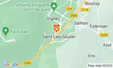 Map Saint Lary Soulan Apartment 102268