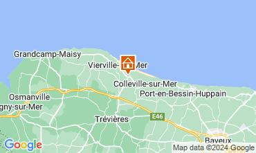 Map Saint-Laurent-sur-Mer Self-catering property 128445