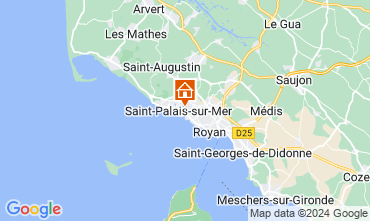 Map Saint Palais sur Mer Studio 119236