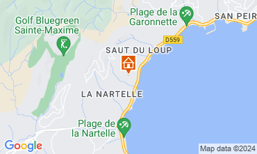 Map Sainte Maxime Apartment 97813