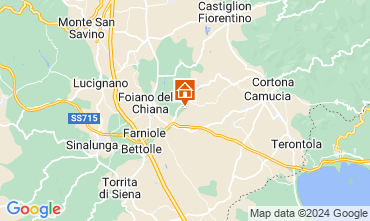 Map Cortona Self-catering property 14779