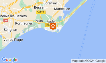 Map Cap d'Agde Villa 113221