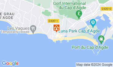 Map Cap d'Agde Villa 113221