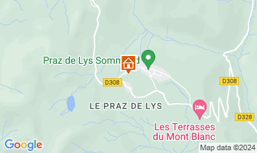 Map Praz de Lys Sommand Chalet 128129