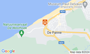 Map De Panne Apartment 91057