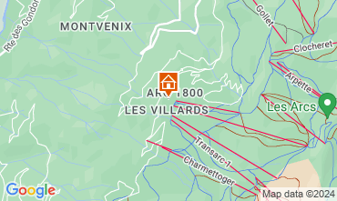 Map Les Arcs Studio 68091