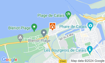 Map Calais Apartment 127119