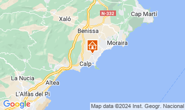 Map Calpe Villa 123306