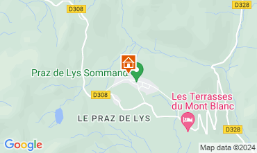 Map Praz de Lys Sommand Chalet 128514