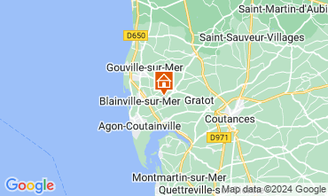 Map Agon-Coutainville Self-catering property 16259