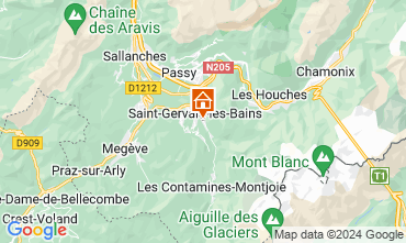 Map Saint Gervais Mont-Blanc Chalet 48749