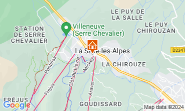 Map Serre Chevalier Apartment 2948