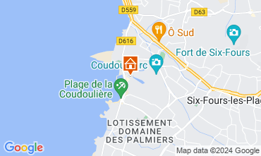 Map Six Fours Les Plages Apartment 78756