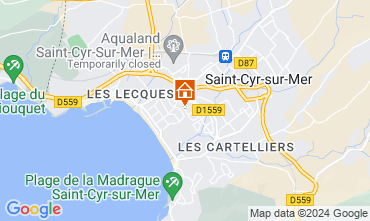 Map Saint Cyr sur Mer Apartment 123326