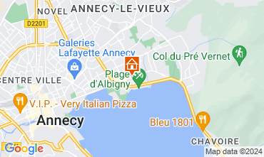 Map Annecy le Vieux Apartment 121753