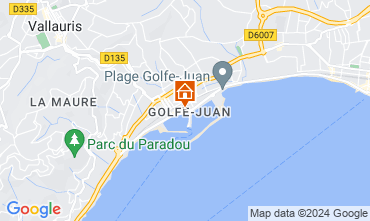 Map Golfe Juan Apartment 108669