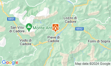 Map Cortina d'Ampezzo Apartment 40563