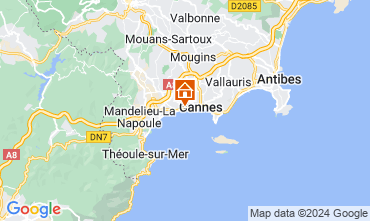 Map Cannes Apartment 80567