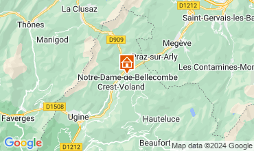 Map Notre Dame de Bellecombe Chalet 120677