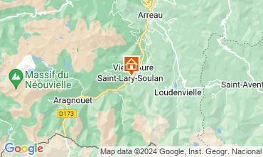 Map Saint Lary Soulan Apartment 90823