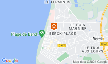 Map Berck-Plage Studio 121331