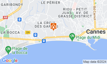 Map Cannes Apartment 73628