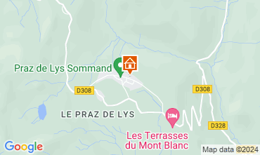 Map Praz de Lys Sommand Apartment 124429