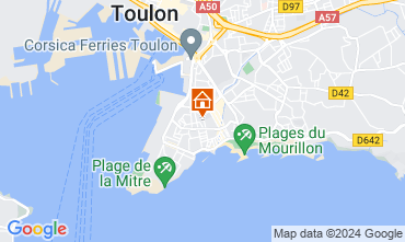 Map Toulon Apartment 128110