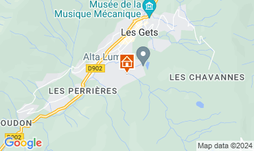 Map Les Gets Chalet 70500