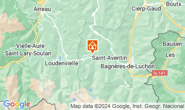 Map Bagnres-de-Luchon Self-catering property 127171