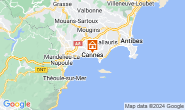 Map Cannes Apartment 94822