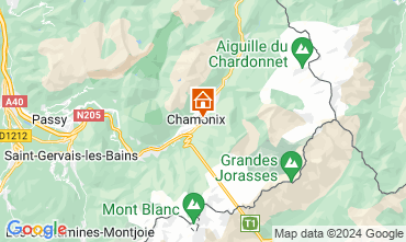 Map Chamonix Mont-Blanc Apartment 127834