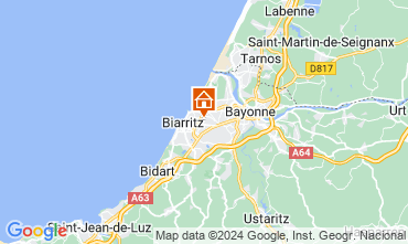 Map Biarritz Apartment 124127